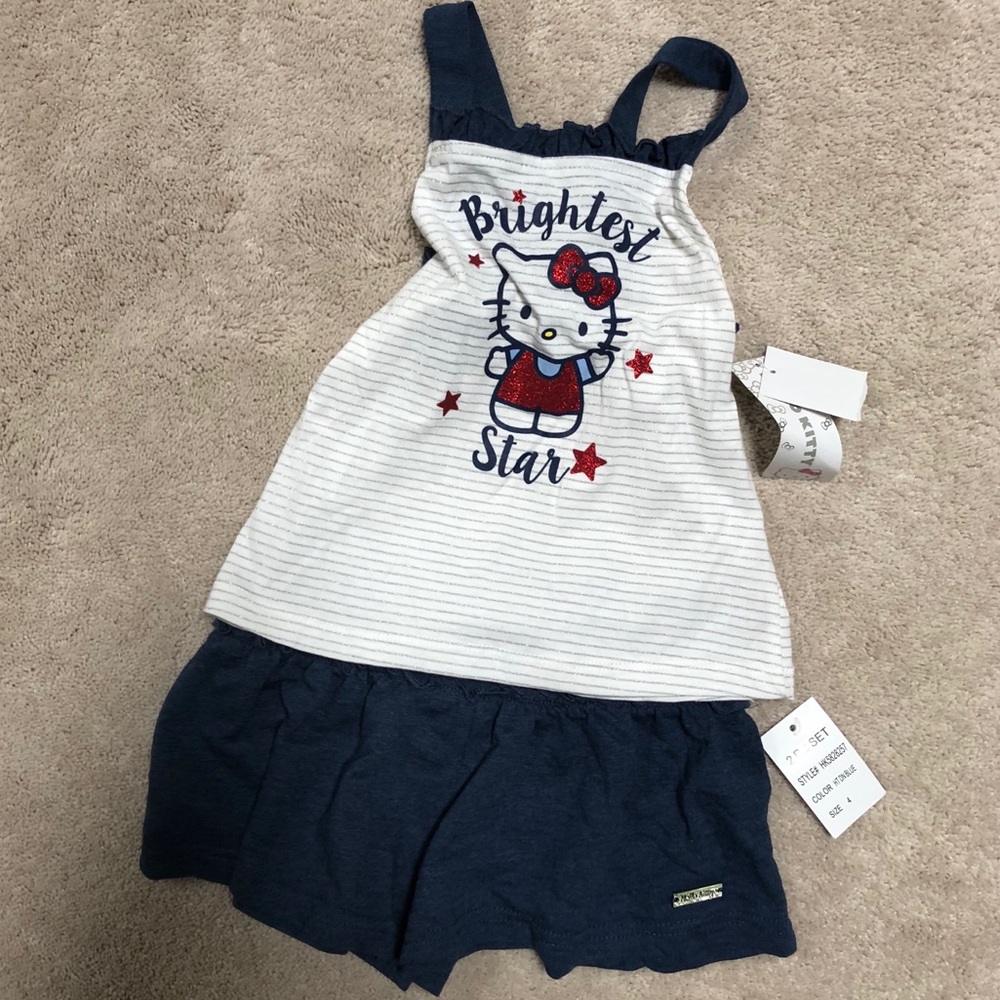 Hello Kitty shirt and shorts set